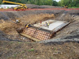 Richard Mine AMD treatment plant begins to take shape